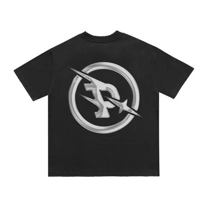 BLACK LOGO TEE (OVERSIZED TEE)